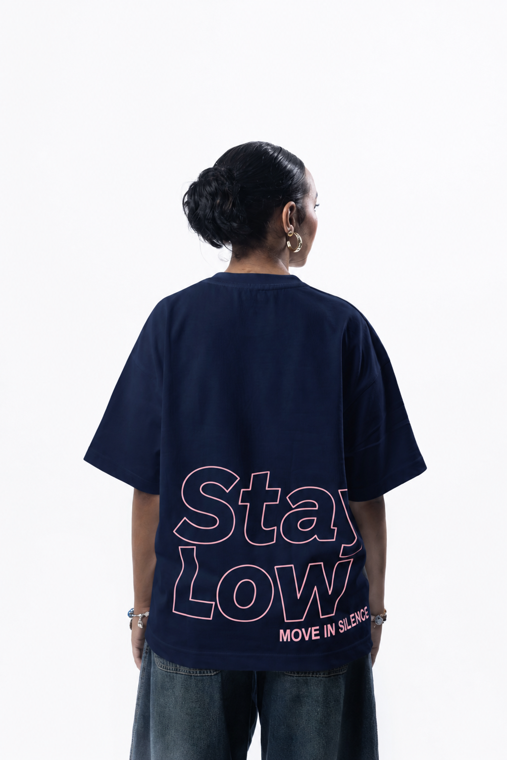 STAY LOW NAVY  UNISEX T-SHIRT - OCASO NEW SUMMER COLLECTION - صورة 1
