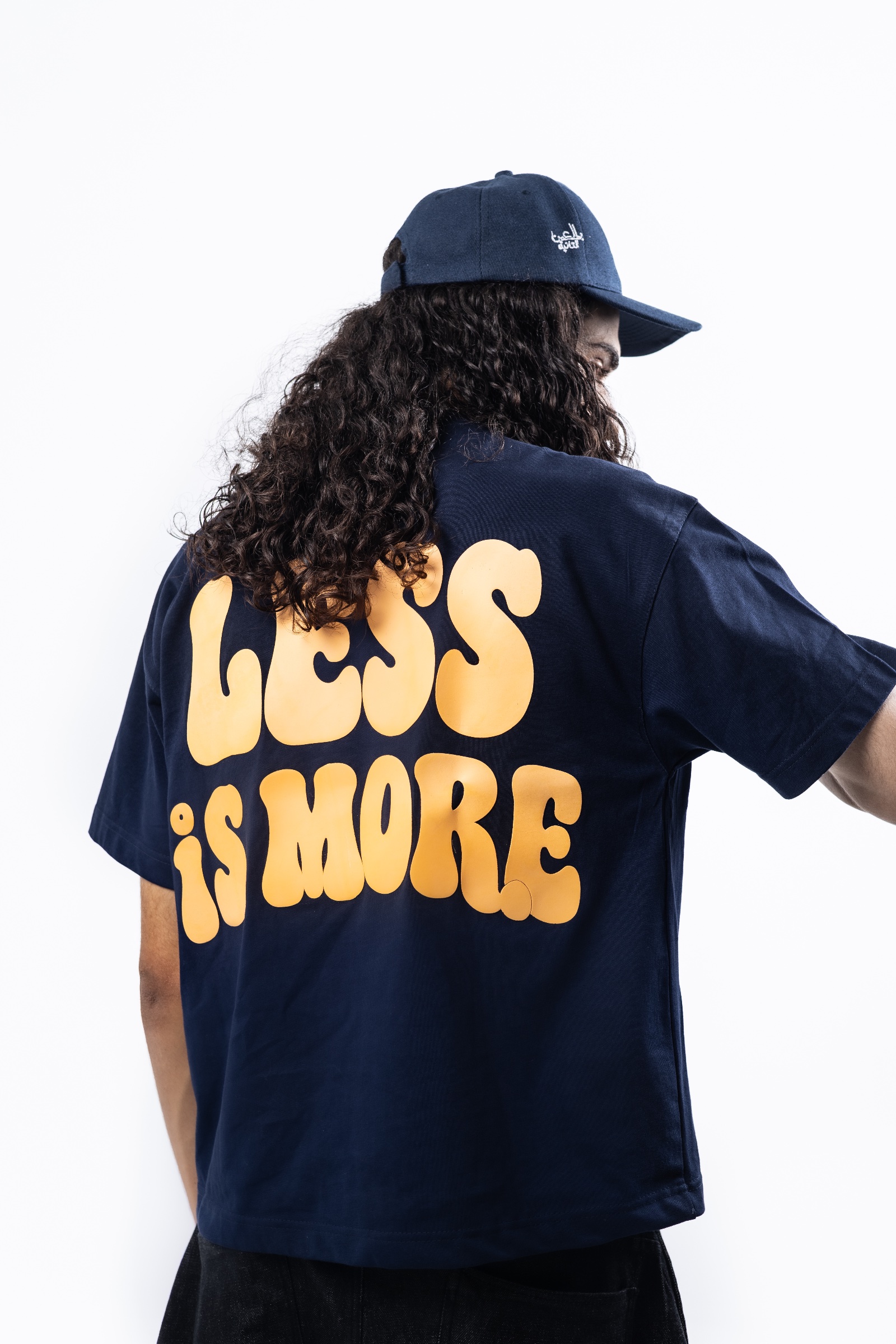 LESS IS MORE NAVY UNISEX T-SHIRT - OCASO NEW SUMMER COLLECTION - صورة 1