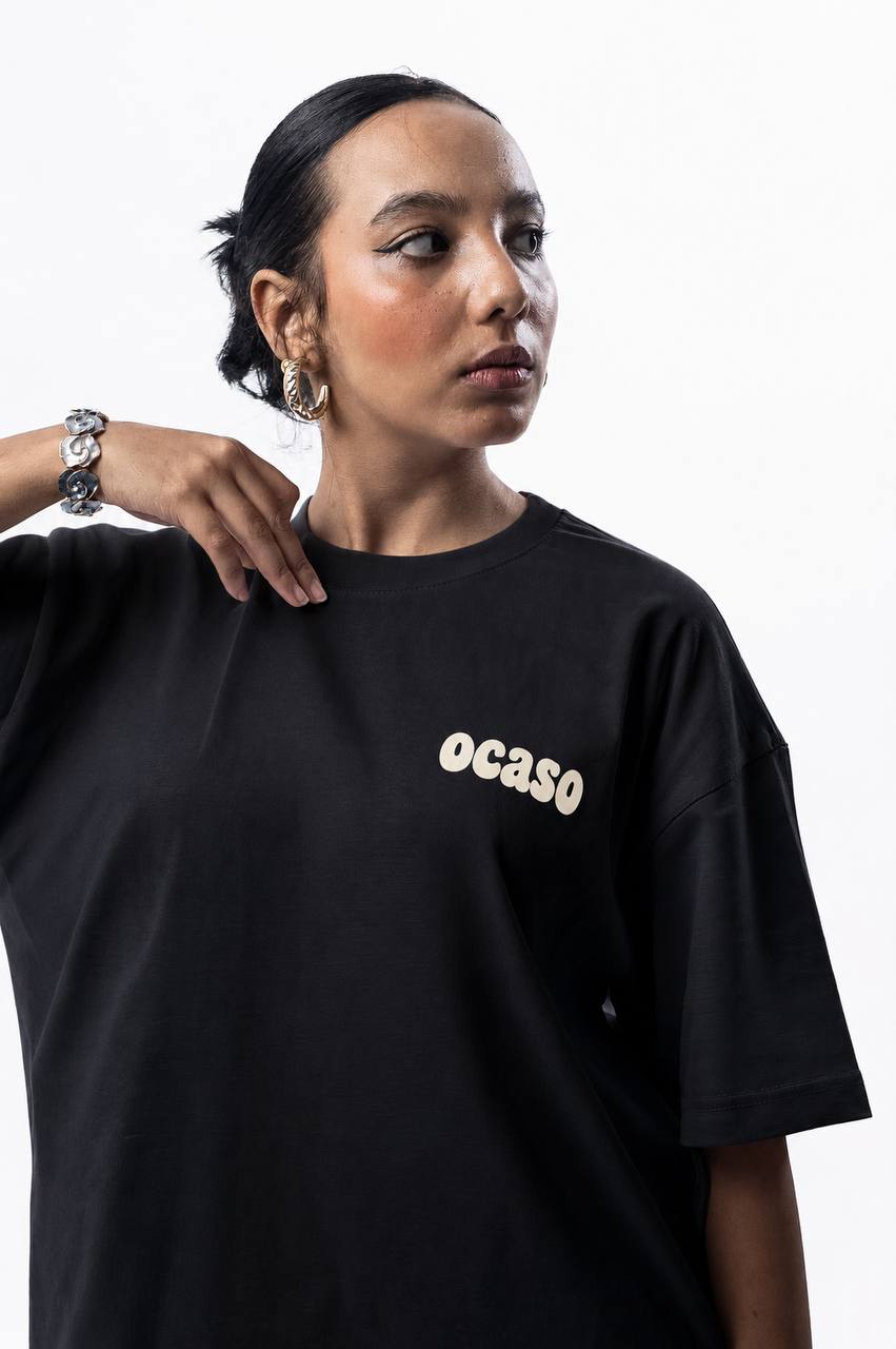 LESS IS MORE BLACK UNISEX T-SHIRT - OCASO NEW SUMMER COLLECTION - صورة 1